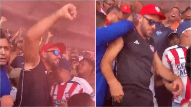 Primero la seguridad: video muestra que Sebastián Viera temió que lo robaran en la tribuna popular del Metropolitano