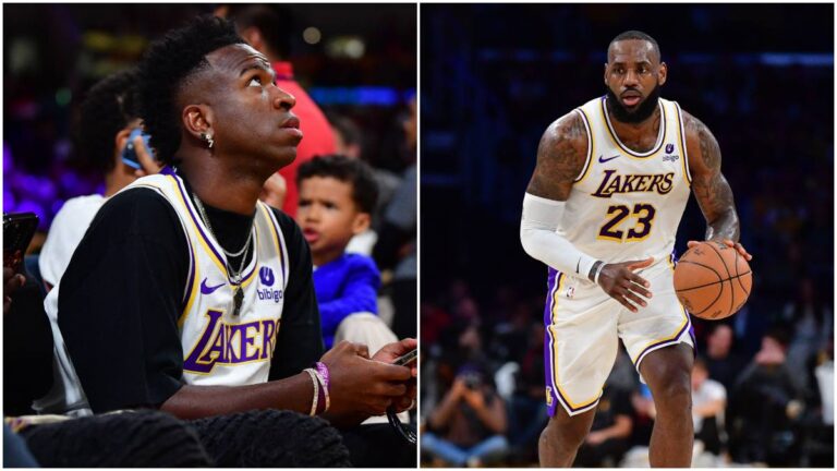 LeBron James y Vinicius encienden las redes sociales con su emocionante encuentro navideño