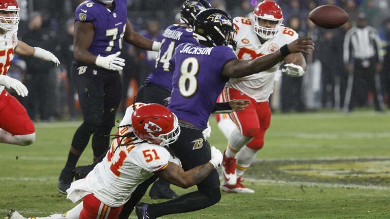 Los errores que sepultaron a los Ravens y Lamar Jackson ante los Chiefs