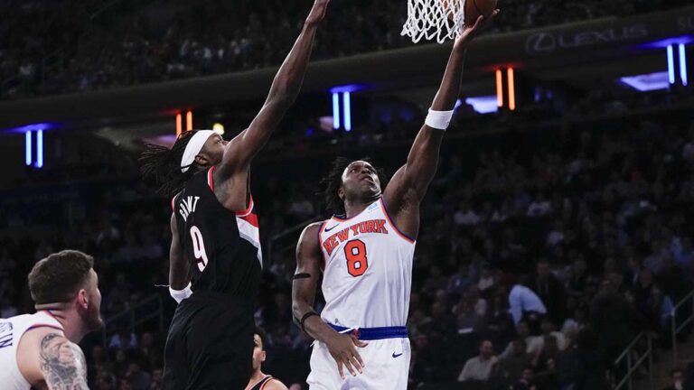 OG Anunoby hace valer su contratación y los Knicks apalean a los Blazers