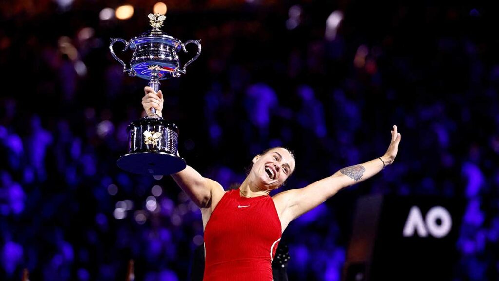 Aryna Sabalenka conquista su segundo título en Australia. Reuters