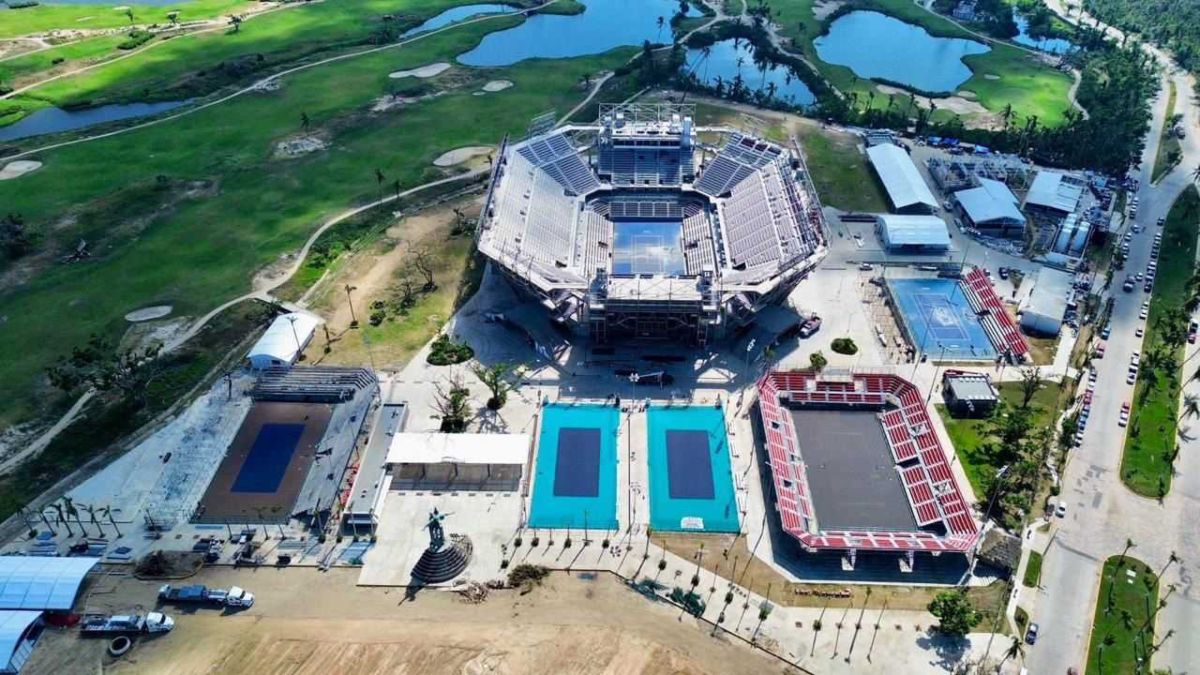 Así luce la Arena GNP Seguros, lista para el Abierto Mexicano de Tenis