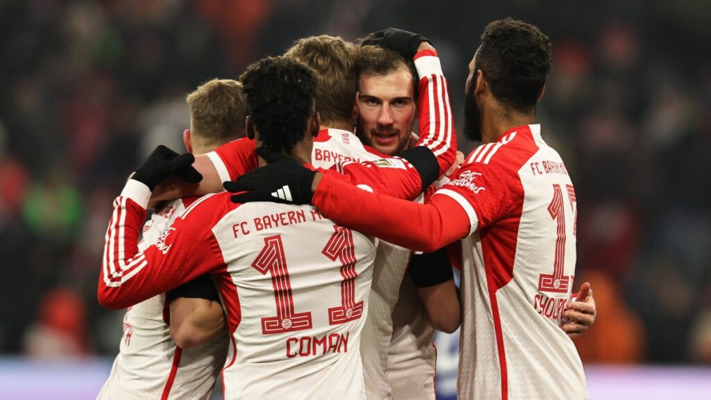 Jugadores del Bayern celebran un gol. - Reuters.