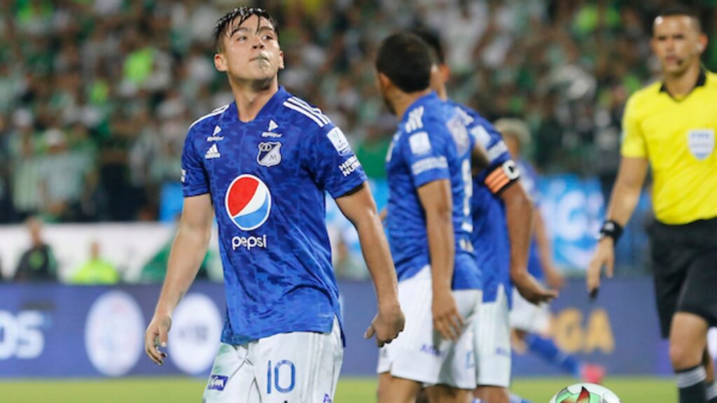 Daniel Ruiz jugando con Millonarios.