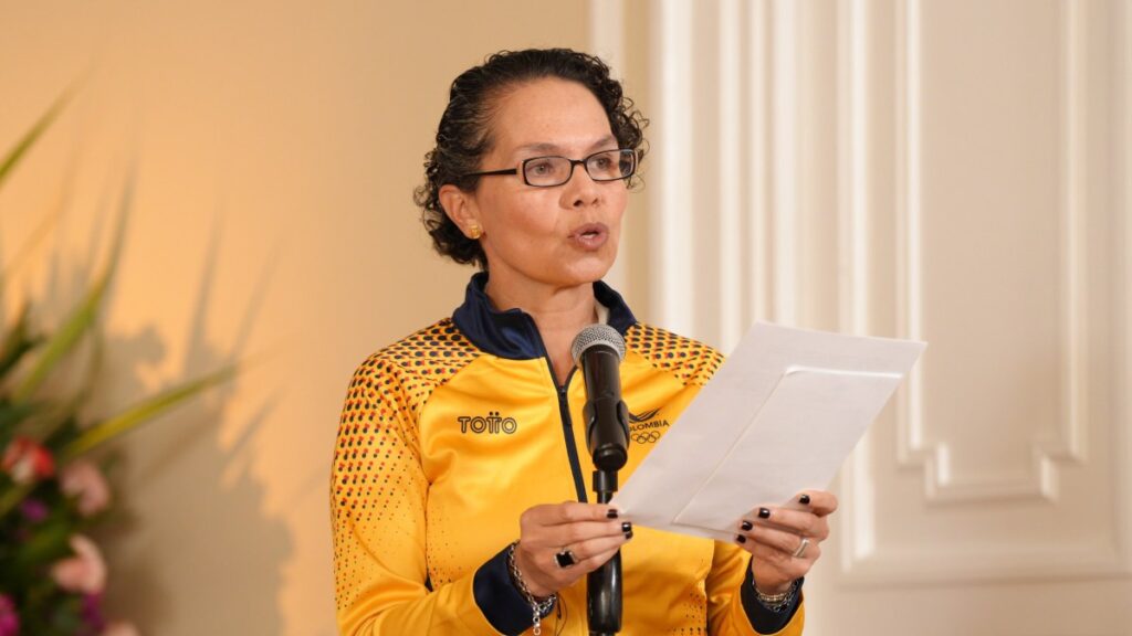 Astrid Bibiana Rodríguez, ministra del Deporte de Colombia. – @infopresidencia.