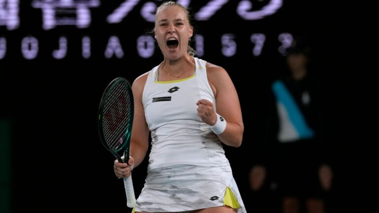 Blinkova se lleva el desempate más largo en un Grand Slam y elimina a Rybakina del Australian Open