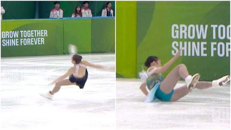 Caídas en el patinaje artístico femenil de Gangwon 2024: ¡Incluso la nueva campeona olímpica ‘visitó’ el suelo!