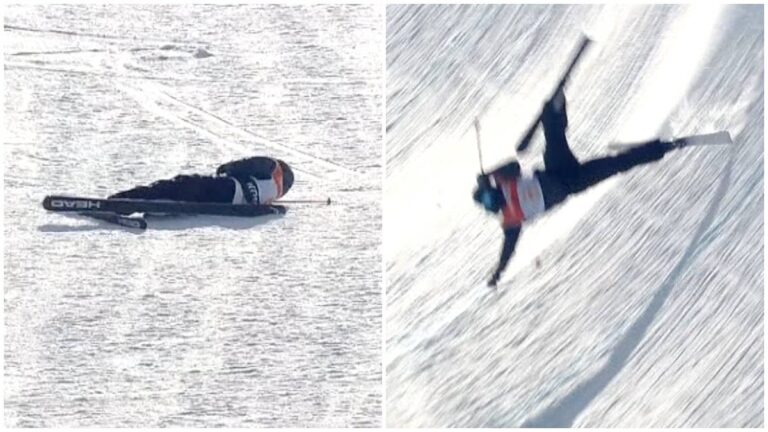 Fuerte e inesperadas caídas en el halfpipe del esquí estilo libre de Gangwon 2024