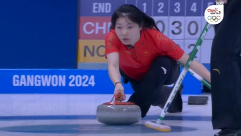 China liga su cuarta victoria en el curling mixto de Gangwon 2024 ante Noruega y se aferra al liderato del grupo A