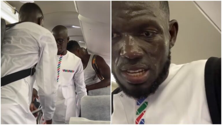 ¡Pánico en el aire! Varios futbolistas de Gambia se desmayan por una falla en el sistema de oxígeno