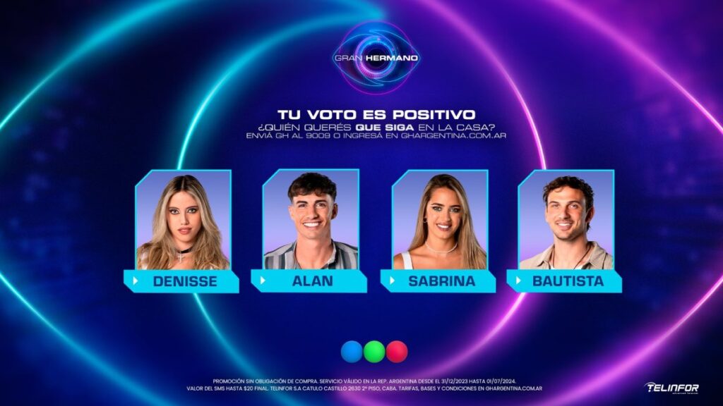 Gala de eliminación Gran Hermano 2024: quiénes se van de la competencia hoy lunes 29 de enero