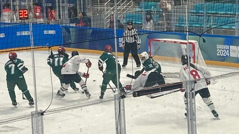 México tiene un desafortunado debut ante Hungría en el hockey sobre hielo 3×3 de Gangwon 2024