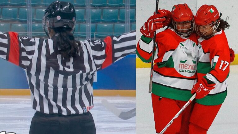 María Chávez, la referee mexicana que estuvo en el partido por el bronce del hockey femenil de Gangwon 2024
