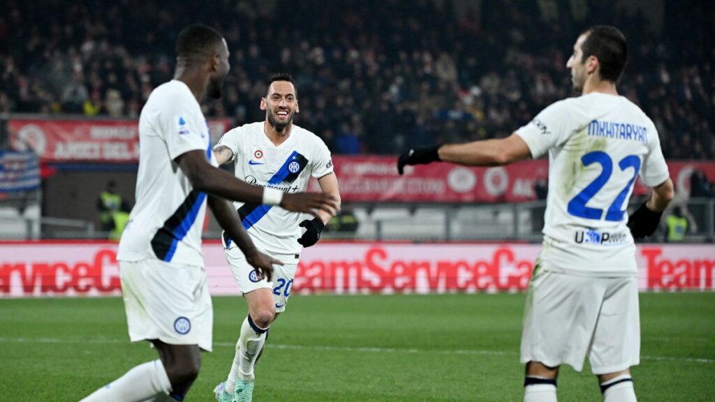 Jugadores del Inter de Milán celebran un gol. - Reuters.