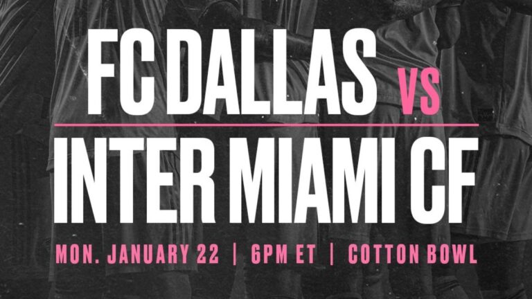 El Inter Miami confirma otro duelo en su pretemporada: enfrenta a FC Dallas en el Cotton Bowl