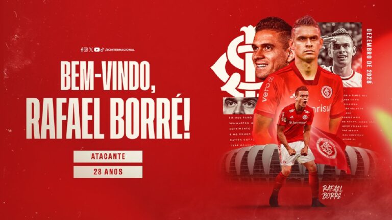 Rafael Santos Borré, tras firmar con Internacional: “Feliz de usar esta camiseta”