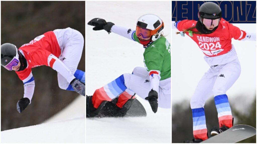 La delegación de Francia ganó tres medallas en el snowboard de Gangwon 2024; una de oro en el varonil, así como plata y bronce en el femenil.