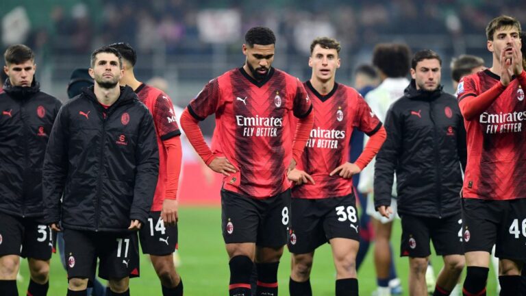 El Milan cede puntos ante el Bologna en casa y se aleja de la pelea por el título de la Serie A