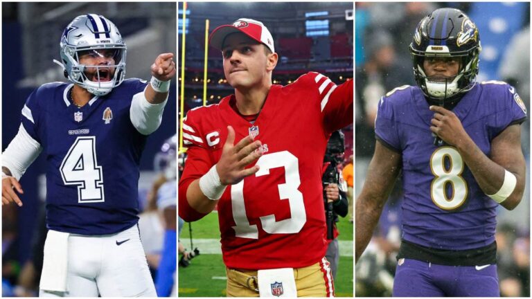 La carrera por el MVP de la NFL: Lamar Jackson, Dak Prescott y Brock Purdy