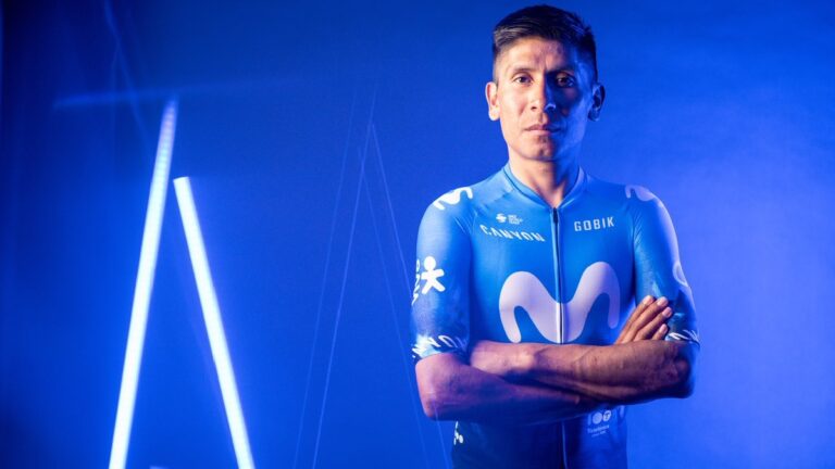 Nairo Quintana luce el nuevo uniforme del Movistar para brillar en este 2024