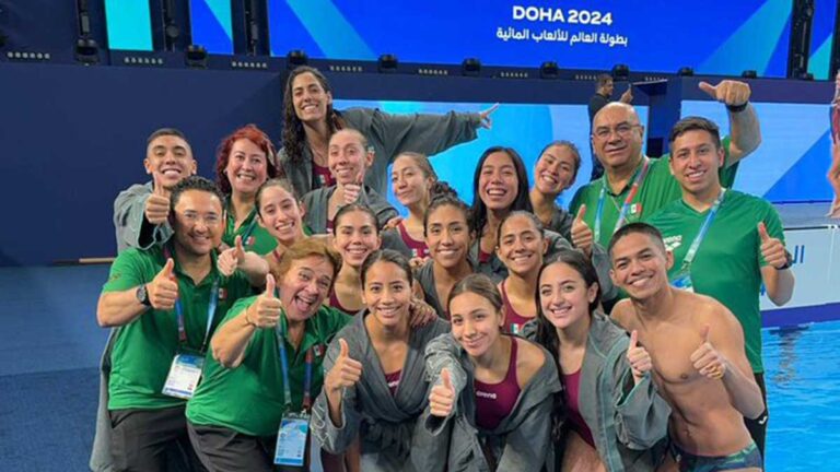 La selección nacional de natación artística ya entrena en la sede del Mundial de Doha 2024
