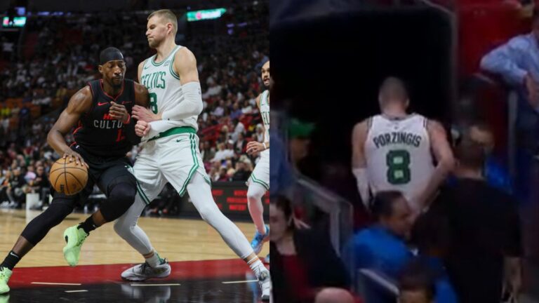 Kristaps Porzingis cae lesionado y enciende las alarmas de los Celtics