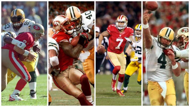 Packers vs 49ers, todo un clásico de los Playoffs de la NFL: Favre, Young, García, Kaepernick, Rodgers…