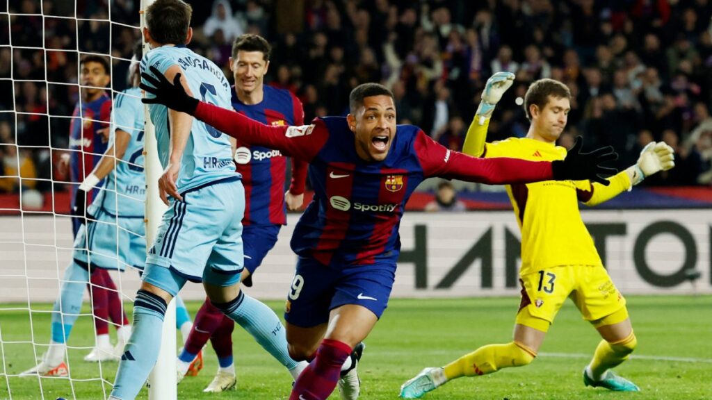 ¡Recambio de lujo! Vitor Roque debuto con gol en su primer partido con el Barcelona en LaLiga