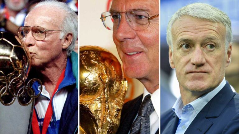 Beckenbauer, Zagallo y Deschamps, los únicos que ganaron un Mundial como jugadores y entrenadores