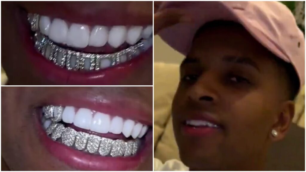 El que puede, puede. Rodrygo presumió su nuevo lujo: su grillz dental con brillantes que hará brillar, aún más, su sonrisa.