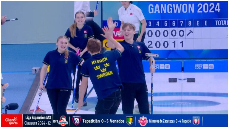 Highlights de curling de equipos mixtos en Gangwon 2024: Resultados de Suecia vs China