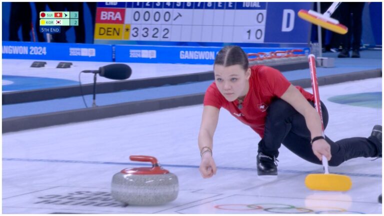 Suiza sale victorioso ante Corea del Sur en un duelo muy parejo de curling en Gangwon 2024