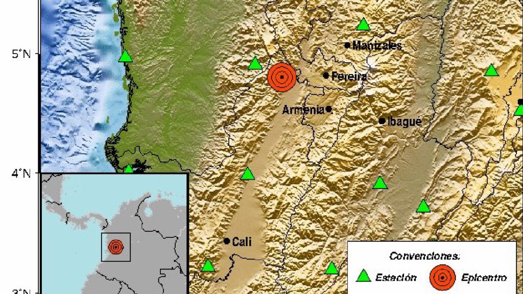 Temblor hoy Sismo de 5.6 grados sacude Colombia este vienes 19 e enero