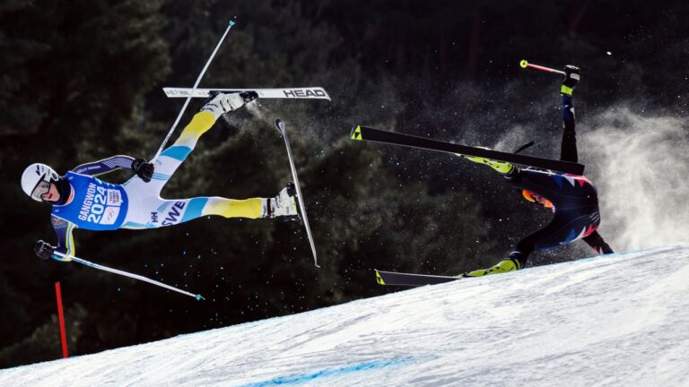 Walker Robinson tras la fuerte caída en esquí: “Es el peor dolor que he sentido, pero teníamos que ganar una medalla”