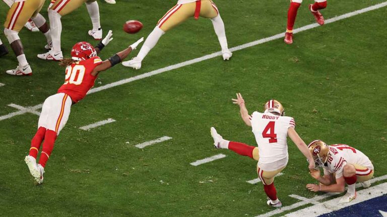 Jake Moody logra el gol de campo de 55 yardas y rompe récord del Super Bowl