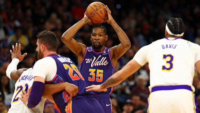 Kevin Durant y Grayson Allen lideraron a los Suns para acabar con los Lakers
