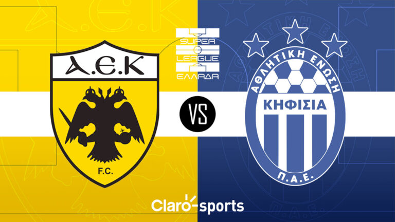 AEK de Atenas vs AE Kifisia FC, en vivo streaming online del partido de la jornada 23 de la Super Liga Griega 2023-2024
