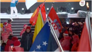 El Team Latam figura en la Ceremonia de Clausura de Gangwon 2024 en el desfile de banderas