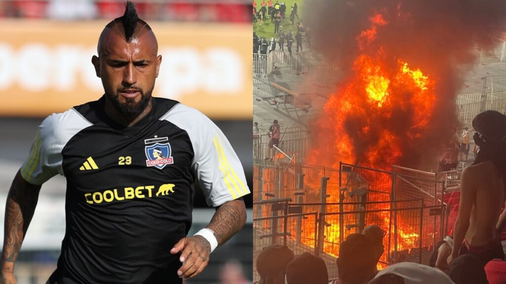 Arturo Vidal se reencuentra con el gol, pero la violencia suspende la Supercopa de Chile entre Huachipato y Colo-Colo