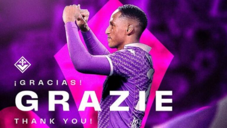 Yerry Mina se despide de la Fiorentina: “Mi corazón siempre será morado”