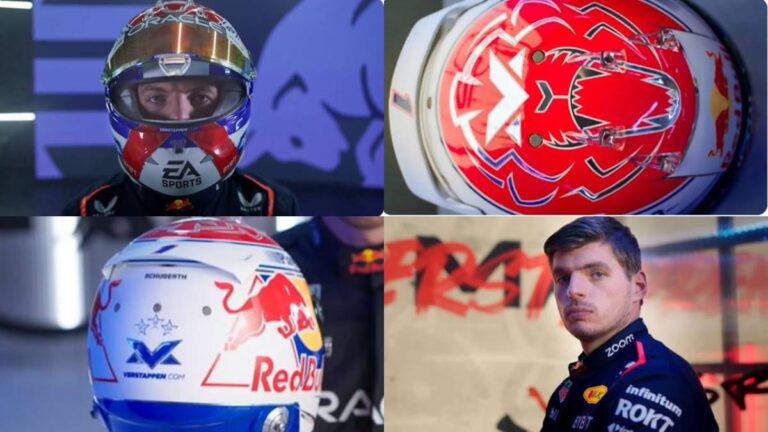 Max Verstappen presenta el casco que usará en la temporada 2024 de la F1 con un guiño a su carrera