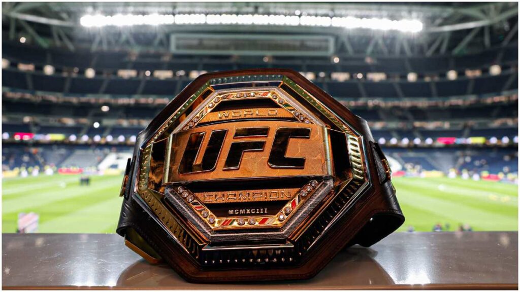 Cinturón de UFC en el Santiago Bernabéu | X: @realmadrid