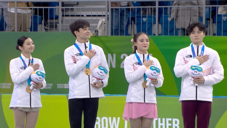 Highlights del patinaje artístico en Gangwon 2024: Resultados de la final de la prueba por equipos
