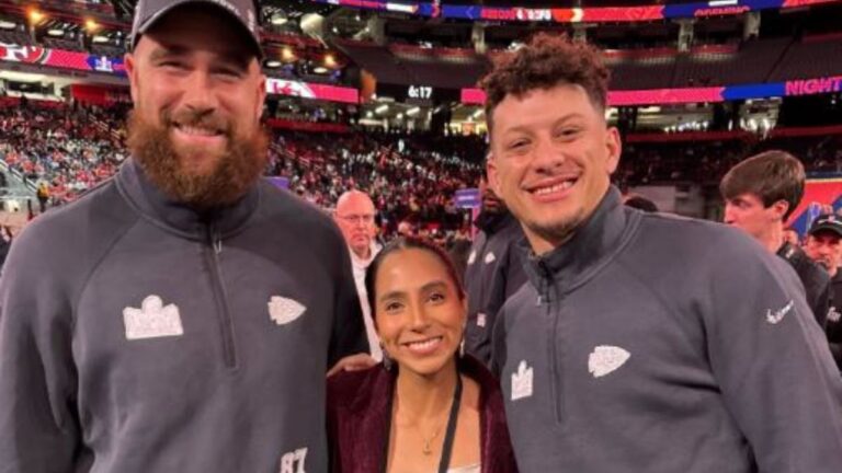 Patrick Mahomes elogia a Diana Flores en el Opening Night del Super Bowl LVIII