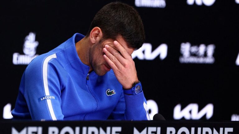Djokovic, con problemas de salud antes de las semifinales del Abierto de Australia
