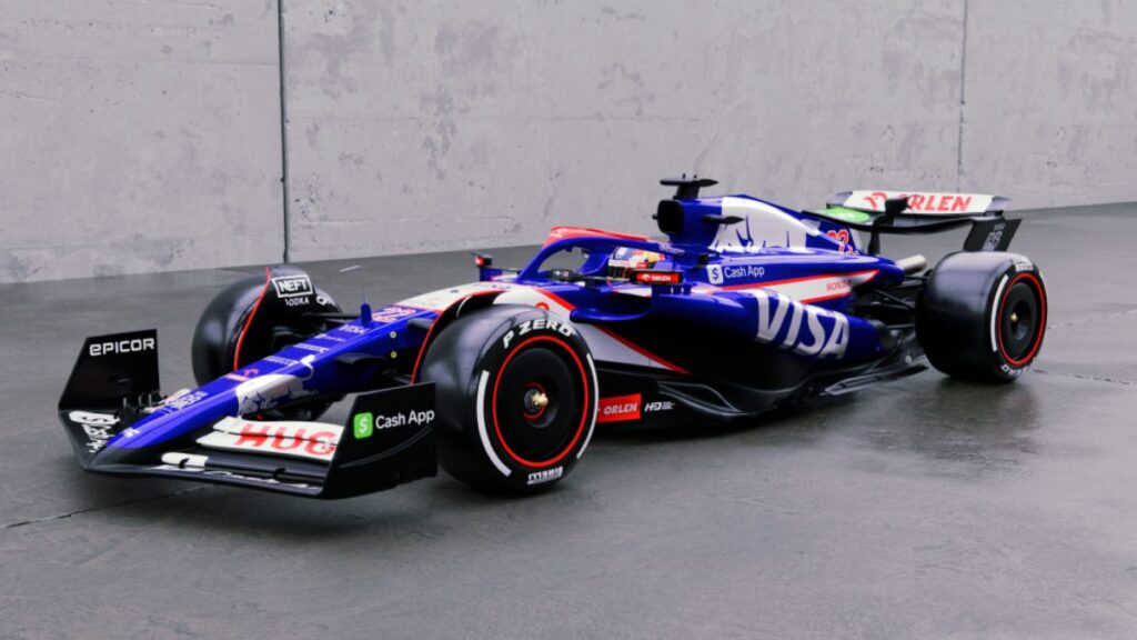 Así luce el auto que conducirán Ricciardo y Tsunoda en 2024 | @visacashapprb