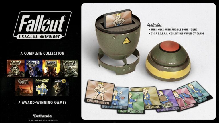 Bethesda presentó la Fallout S.P.E.C.I.A.L. Collection, una antología con 7 juegos (y una mini-nuke)