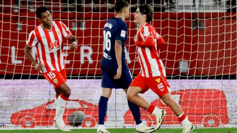 Luka Romero se destapa con un doblete para darle un punto al Almería ante el Atlético de Madrid