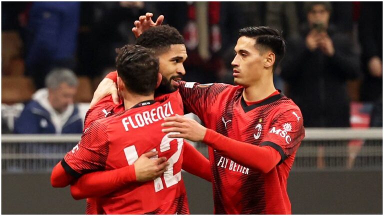 Milan encamina el boleto a octavos de Europa League frente a un Rennes permisivo