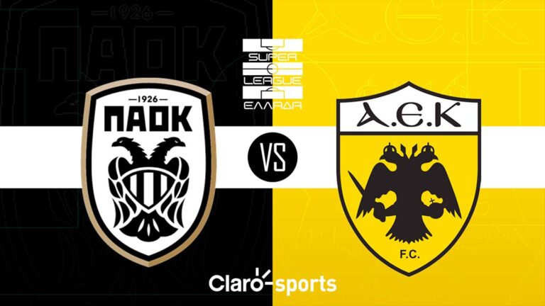 PAOK vs AEK de Atenas, en vivo streaming online del partido de la jornada 22 de la Super Liga Griega 2023-2024